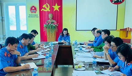 Viện KSND thành phố Hà Nội phối hợp với Công an thành phố Hà Nội kiểm...